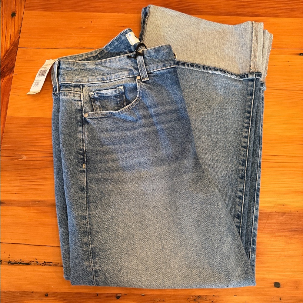 PAIGE Light Blue Straight Leg Jeans